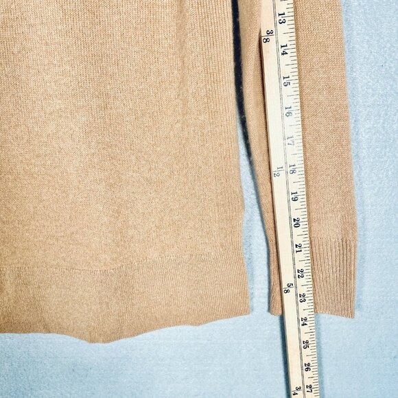 Halogen Cashmere Sweater Womens PS Beige Knit Pullover Tunic Minimalist - Picture 11 of 12
